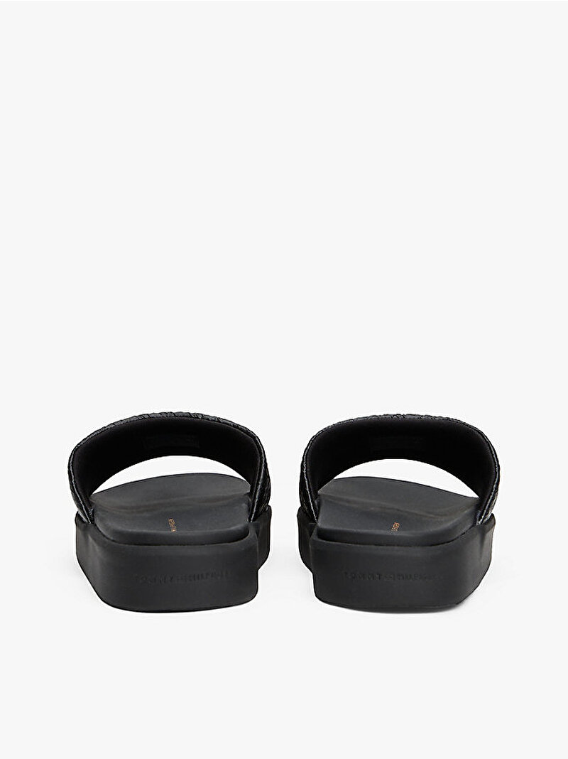 Kadın Platform Monogram Plaj Terliği Siyah FW0FW08526BDS