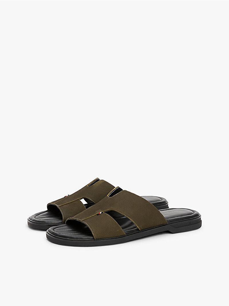 Erkek Premium Hilfiger Terlik Yeşil FM0FM05482RBN