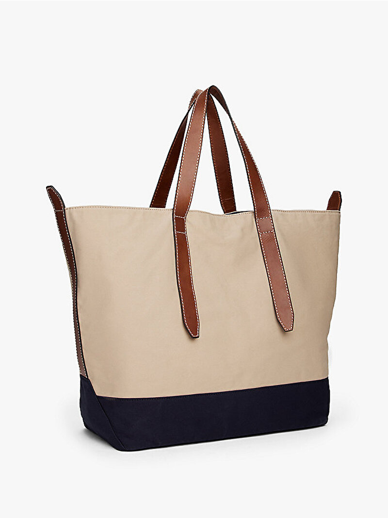 Erkek Canvas Tote Çanta Bej  AM0AM13915ACI