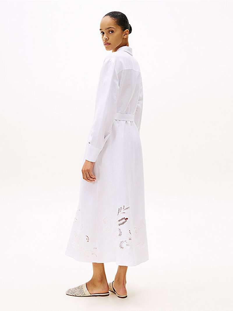 Kadın Broderie Anglaise Elbise Beyaz  WW0WW45939YCF