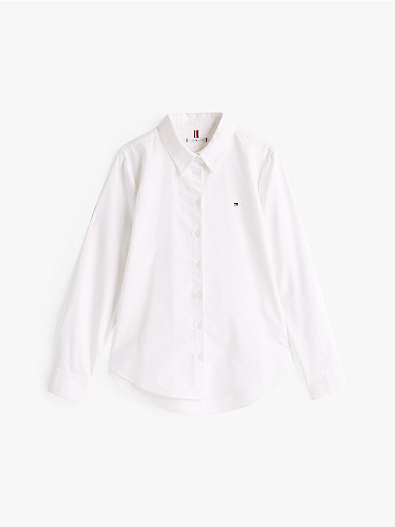 Kadın Oxford Relaxed Gömlek Beyaz  WW0WW46111YCF