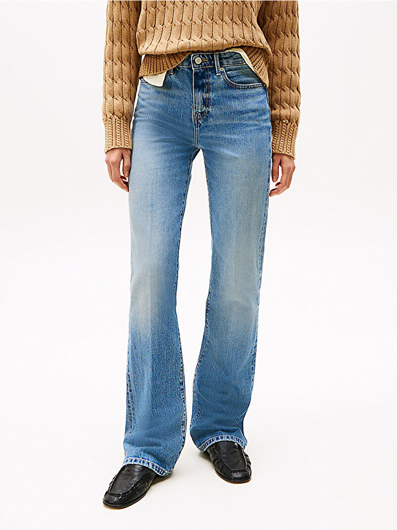 Kadın Bootcut Jean Pantolon Mavi  WW0WW443541A6