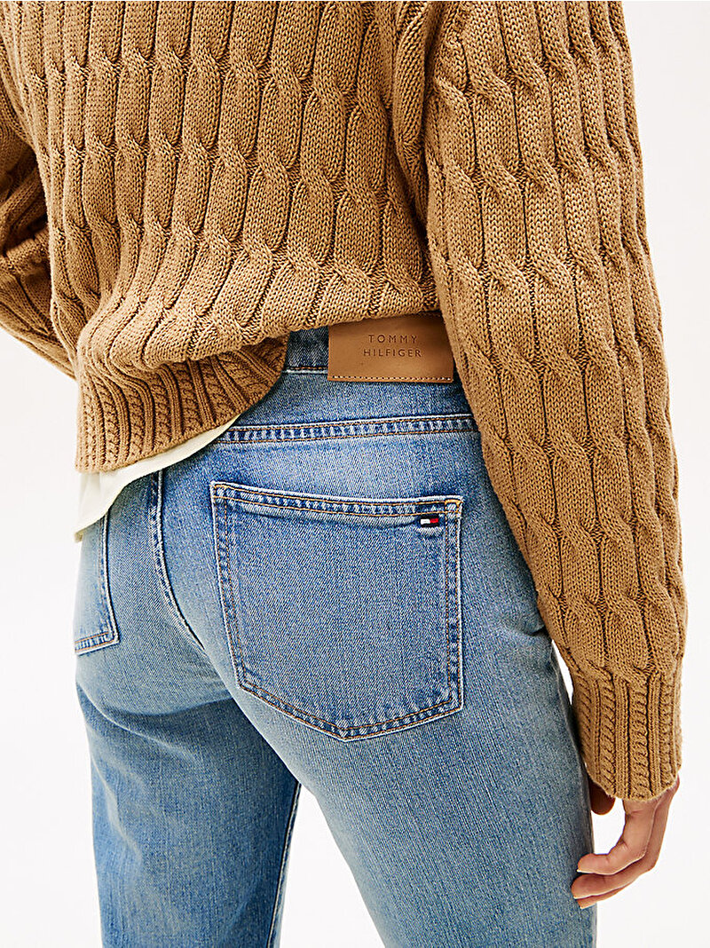 Kadın Bootcut Jean Pantolon Mavi  WW0WW443541A6