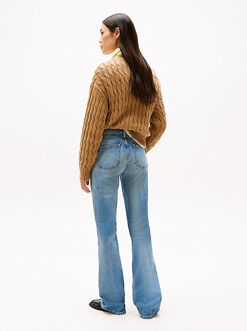 Kadın Bootcut Jean Pantolon Mavi  WW0WW443541A6