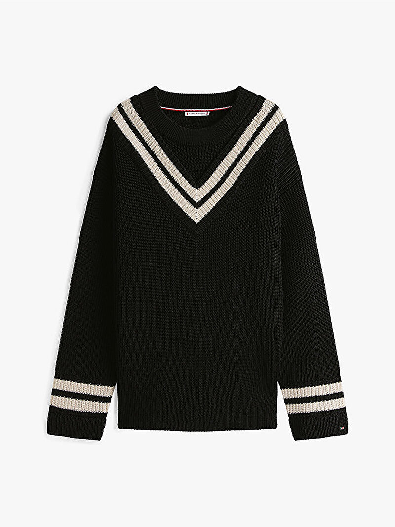 Kadın Oversize Kazak Siyah WW0WW47605BDS
