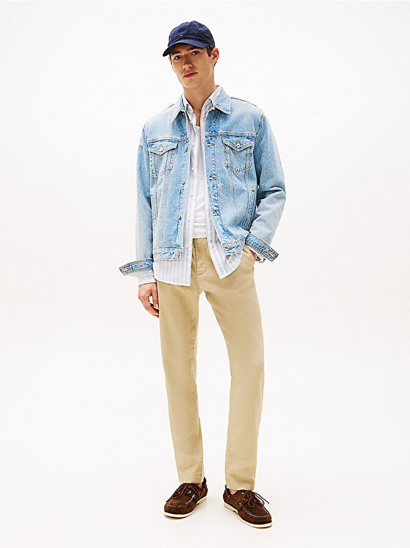 Erkek Harlem Sorona Linen Pantolon Bej  MW0MW38801RBT