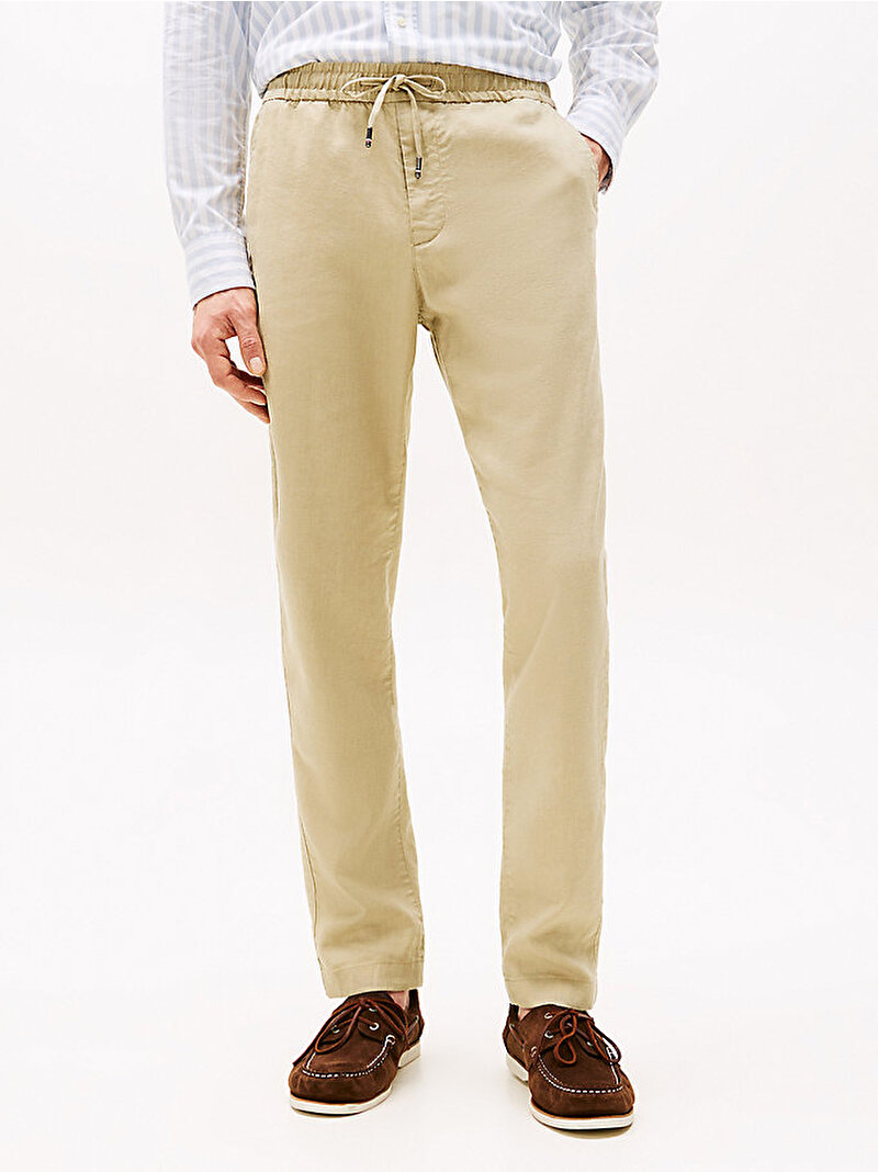 Erkek Harlem Sorona Linen Pantolon Bej  MW0MW38801RBT