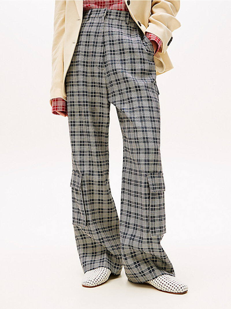 Kadın Tailored Cargo Pantolon Lacivert WW0WW476000MS