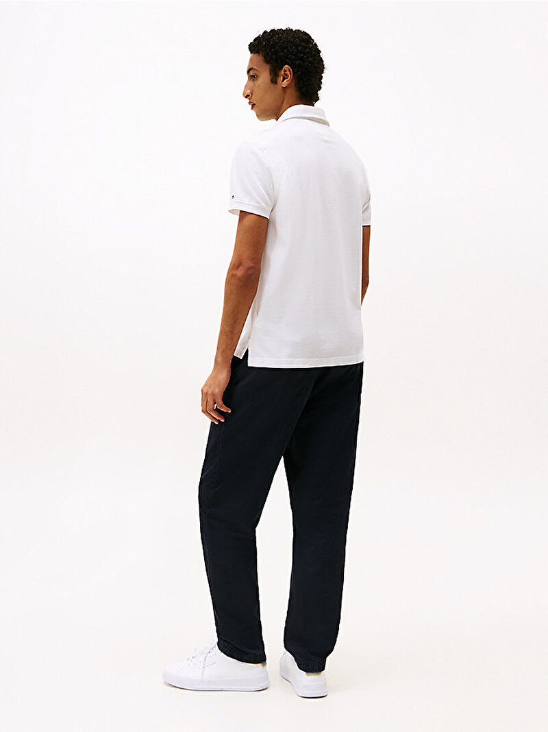 Erkek Dc Spread Collar Polo T-shirt Beyaz  MW0MW38745YCF
