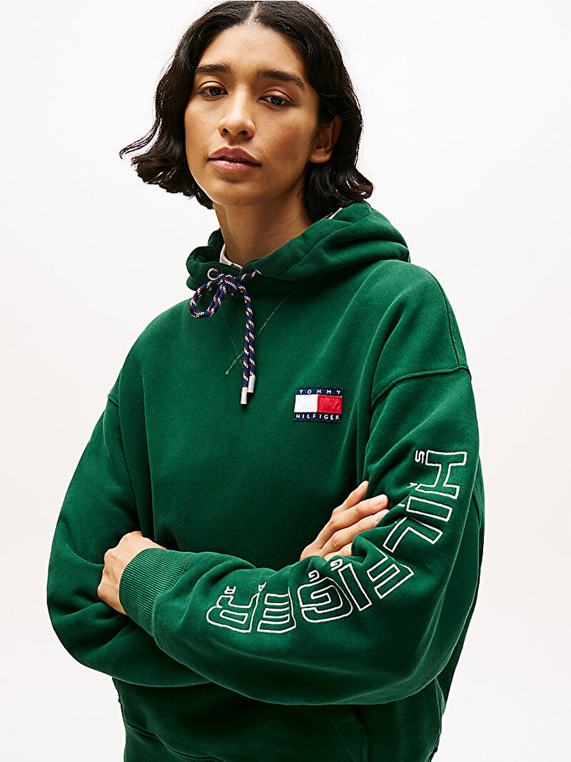 Unisex Sailing Hoodie Yeşil MN0MN00019L6K