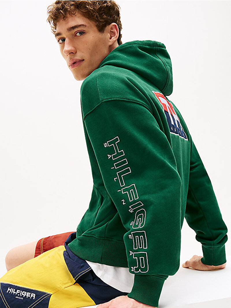 Unisex Sailing Hoodie Yeşil MN0MN00019L6K