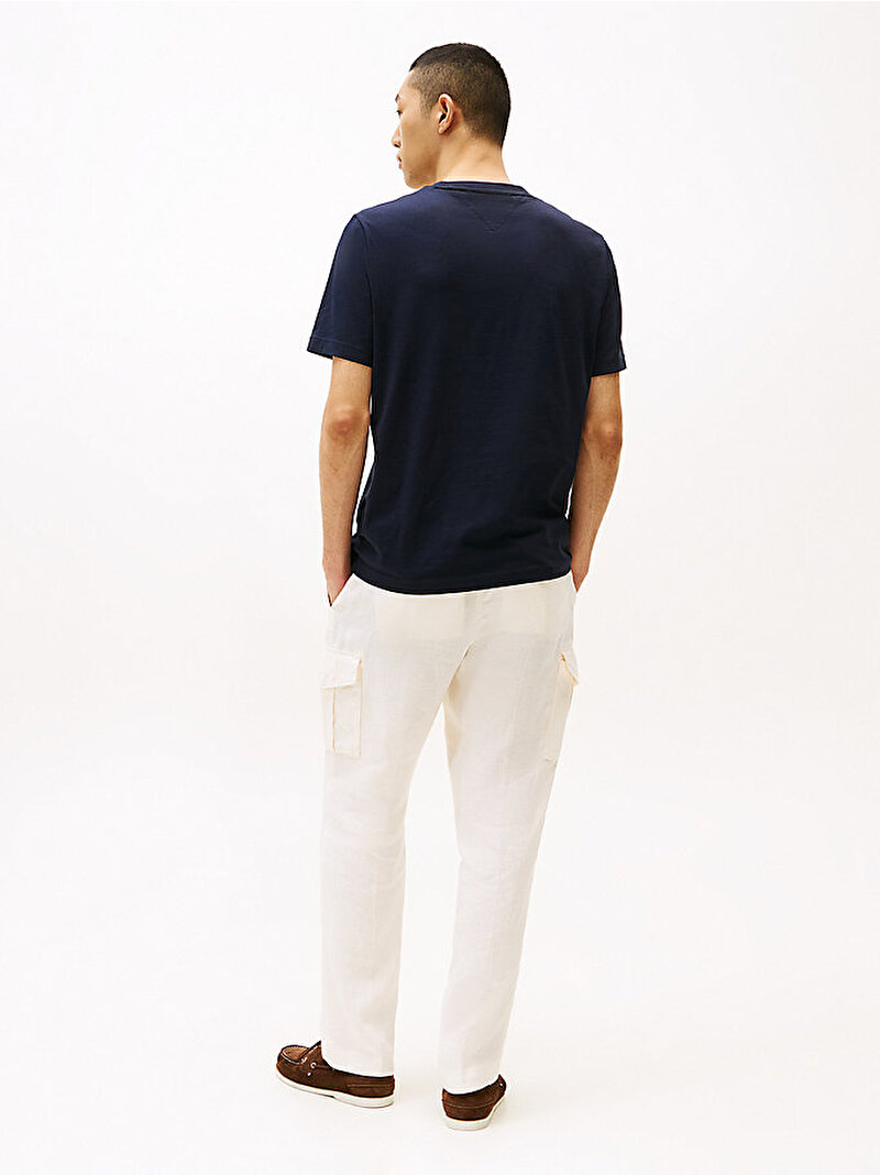 Erkek Hilfiger Chest T-shirt Lacivert MW0MW36498DW5
