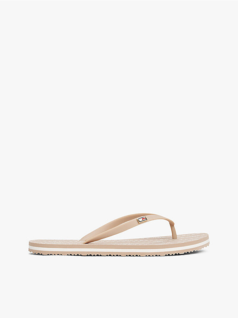 Kadın Hilfiger Strap Plaj Terliği Bej  FW0FW08518AFC
