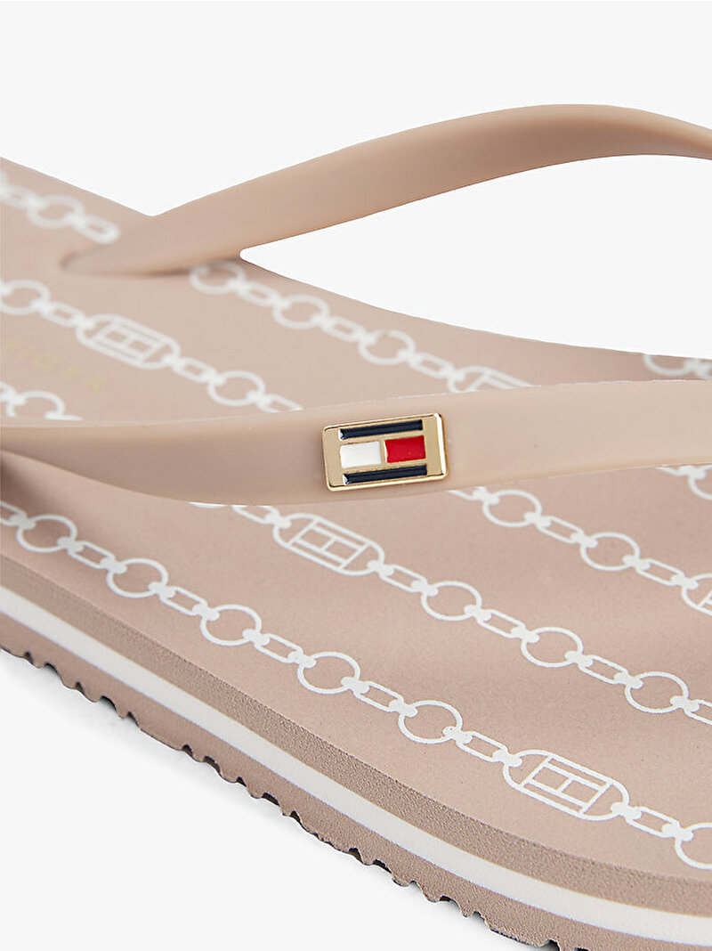 Kadın Hilfiger Strap Plaj Terliği Bej  FW0FW08518AFC