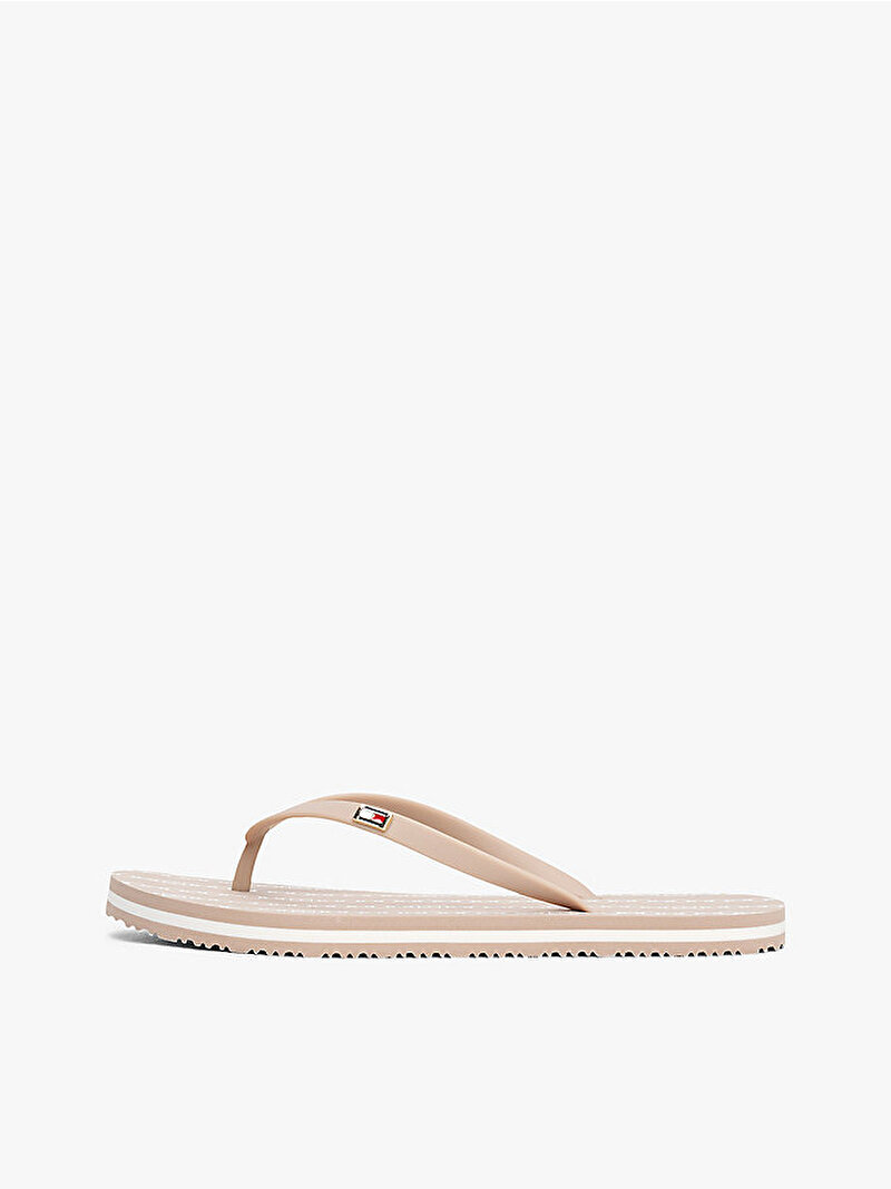 Kadın Hilfiger Strap Plaj Terliği Bej  FW0FW08518AFC