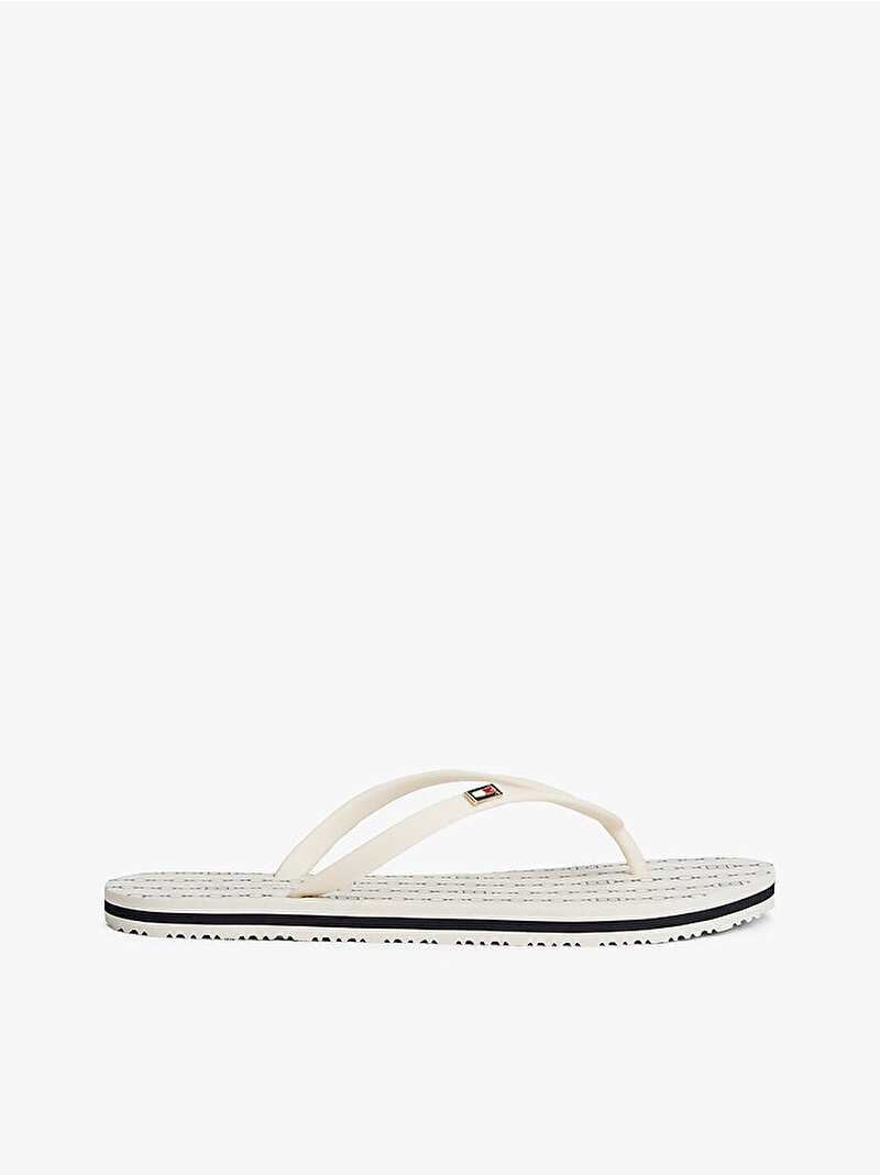 Kadın Hilfiger Strap Plaj Terliği Beyaz  FW0FW08518YBI