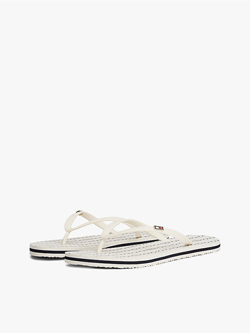 Kadın Hilfiger Strap Plaj Terliği Beyaz  FW0FW08518YBI