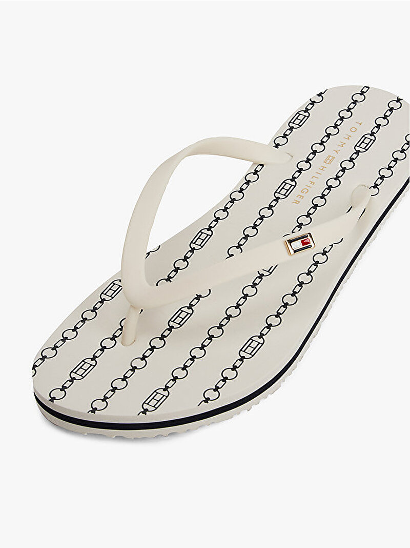 Kadın Hilfiger Strap Plaj Terliği Beyaz  FW0FW08518YBI