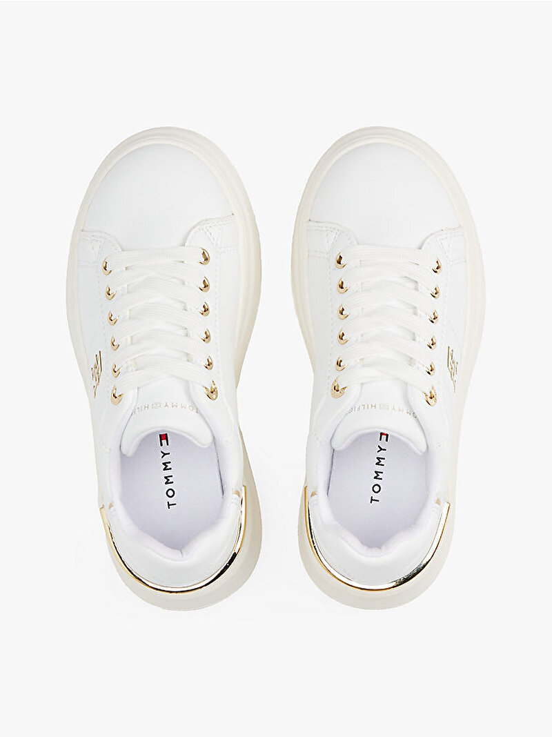 Kız Çocuk Low Cut Lace-Up Sneaker Beyaz  EF00033749100
