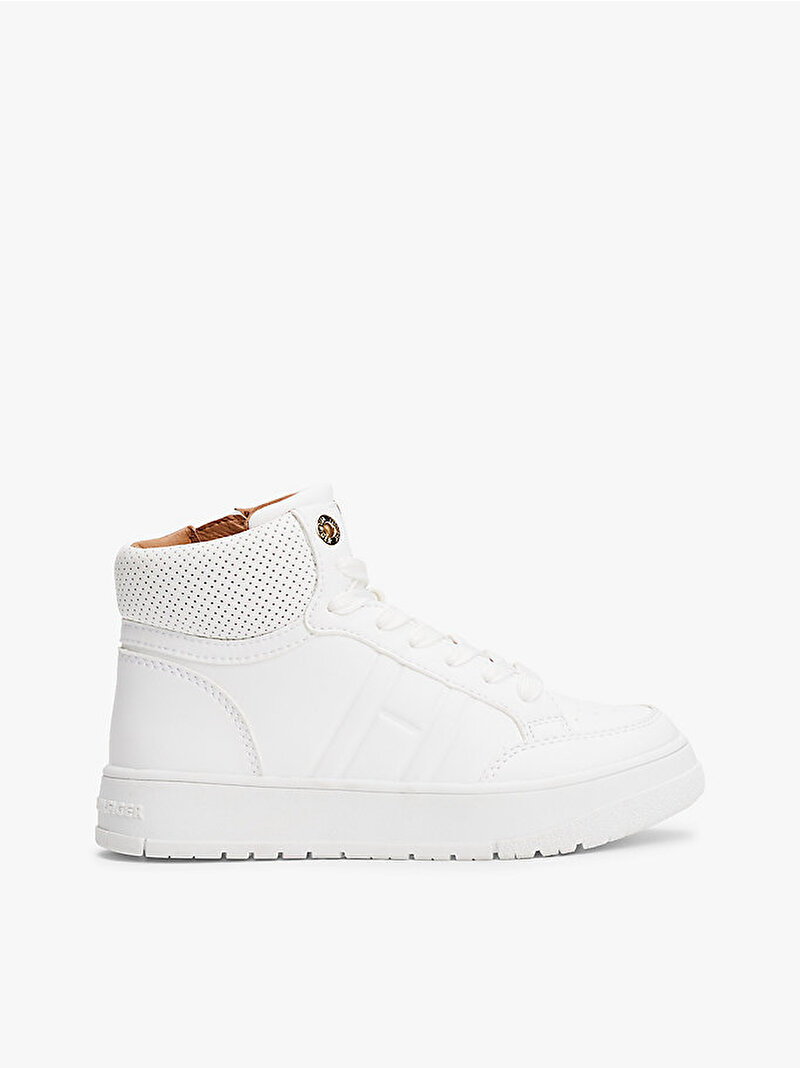Çocuk Unisex High Top Lace-Up Sneaker Beyaz  EF00033865100