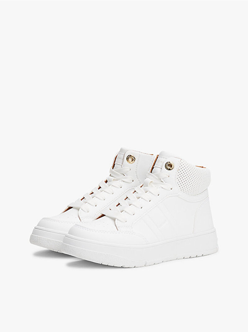 Çocuk Unisex High Top Lace-Up Sneaker Beyaz  EF00033865100