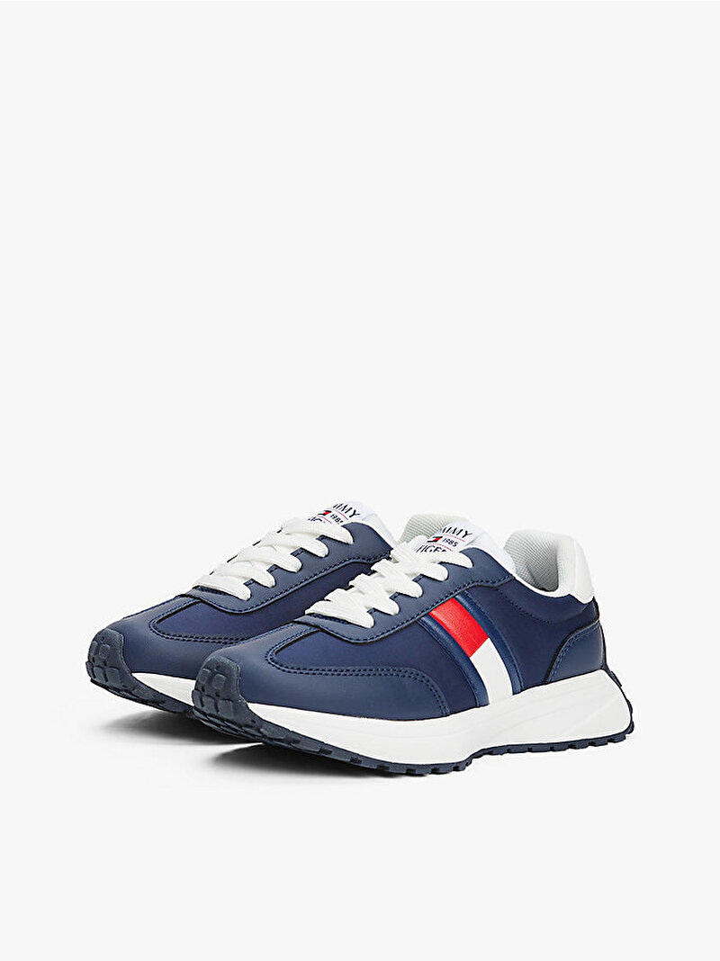 Çocuk Unisex Flag Low Cut Lace Up Sneaker Çok renkli EF00033877007