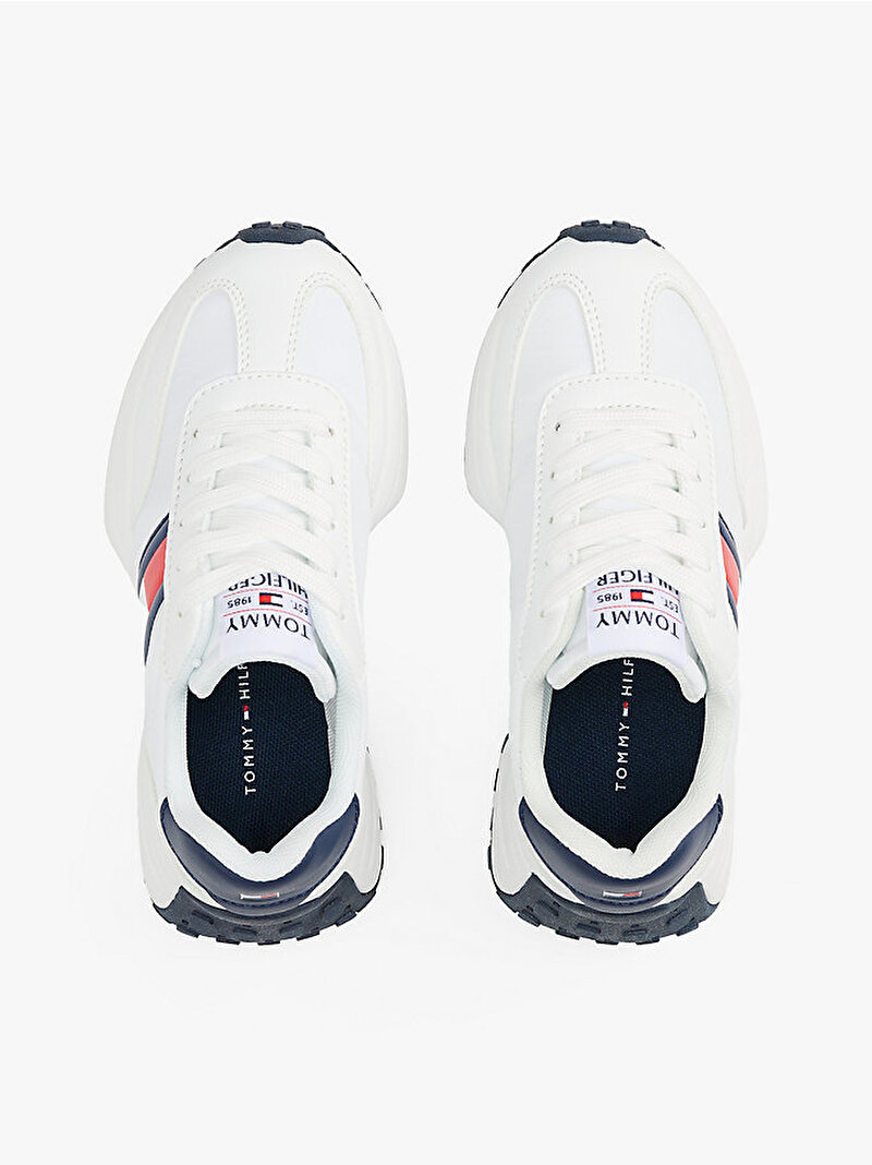 Çocuk Unisex Flag Low Cut Lace Up Sneaker Beyaz  EF00033877336