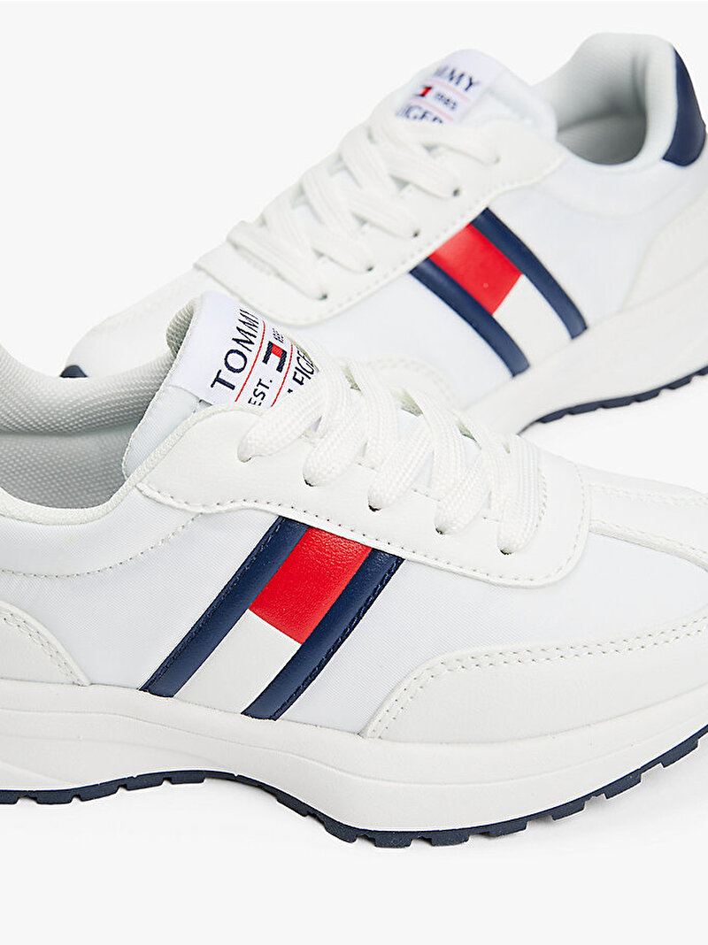 Çocuk Unisex Flag Low Cut Lace Up Sneaker Beyaz  EF00033877336