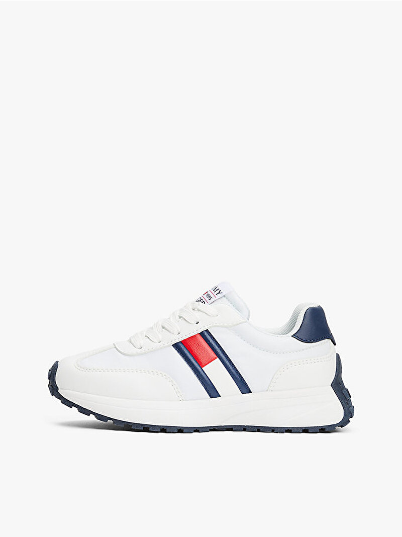 Çocuk Unisex Flag Low Cut Lace Up Sneaker Beyaz  EF00033877336