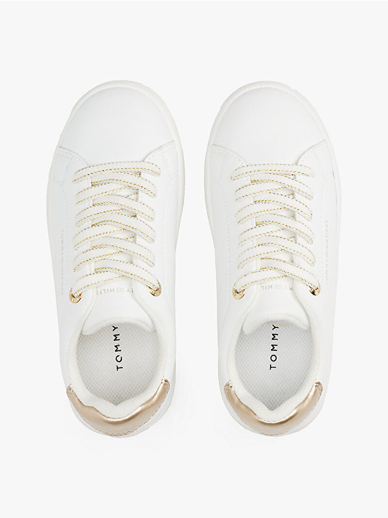 Kız Çocuk Low Cut Lace-Up Sneaker Beyaz  EF00033736068