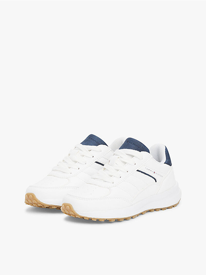Çocuk Unisex Low Cut Lace Up Velcro Sneaker Beyaz  EF00033873336