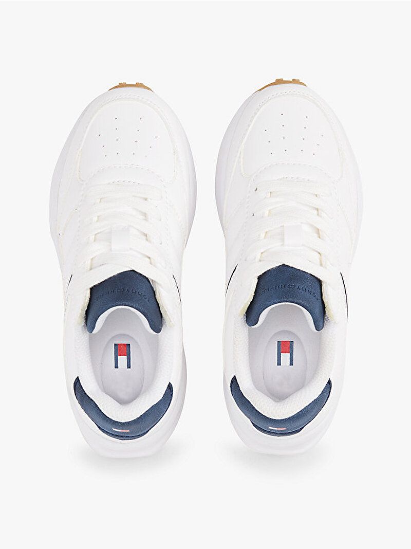 Çocuk Unisex Low Cut Lace Up Velcro Sneaker Beyaz  EF00033873336