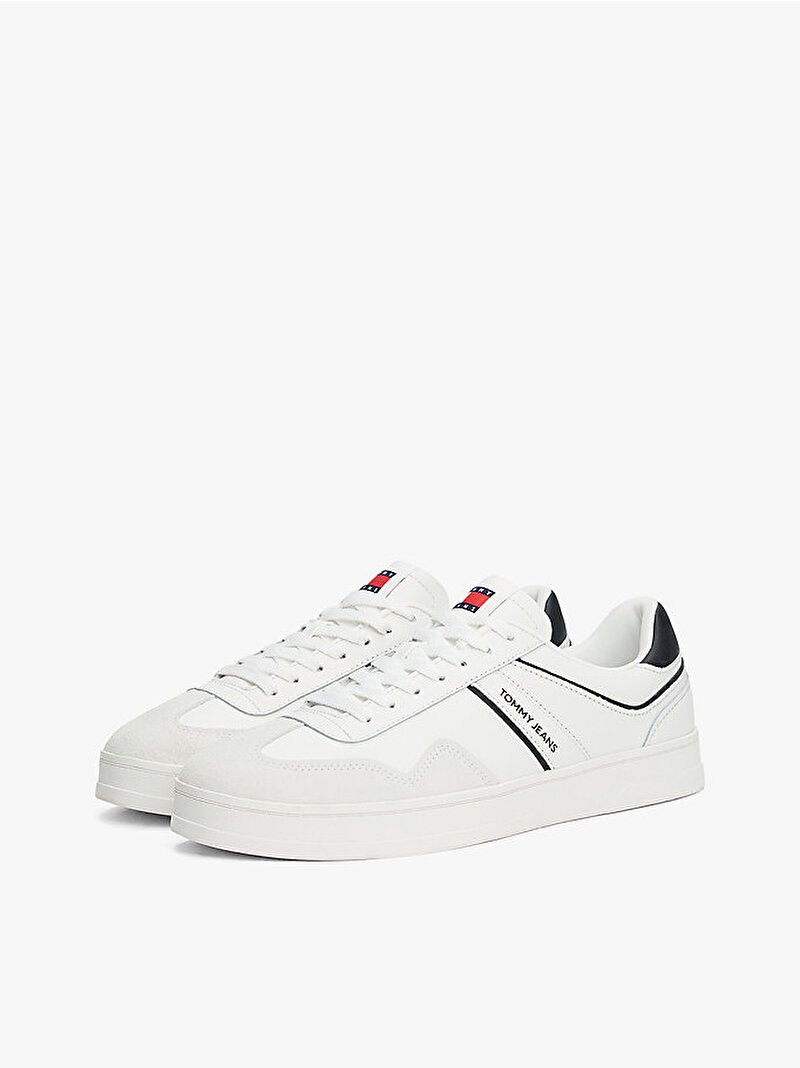 Erkek The Greenwich Leather Sneaker Ekru EM0EM01571TCR