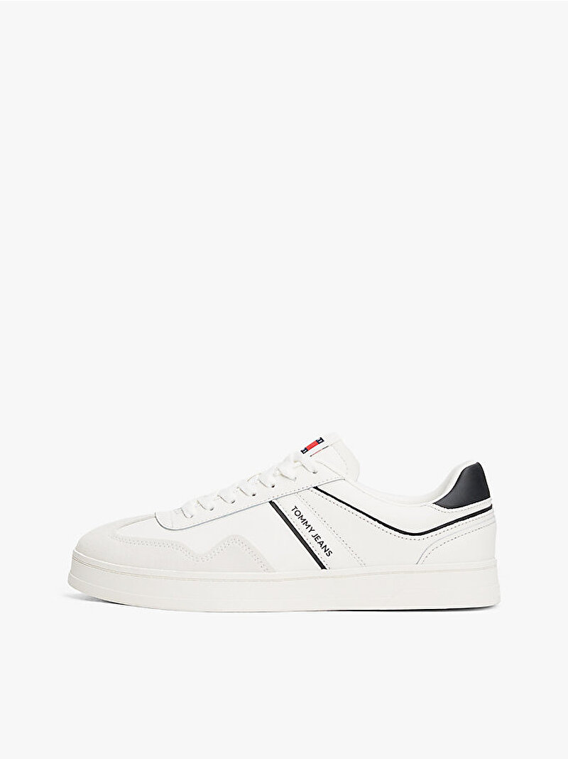 Erkek The Greenwich Leather Sneaker Ekru EM0EM01571TCR