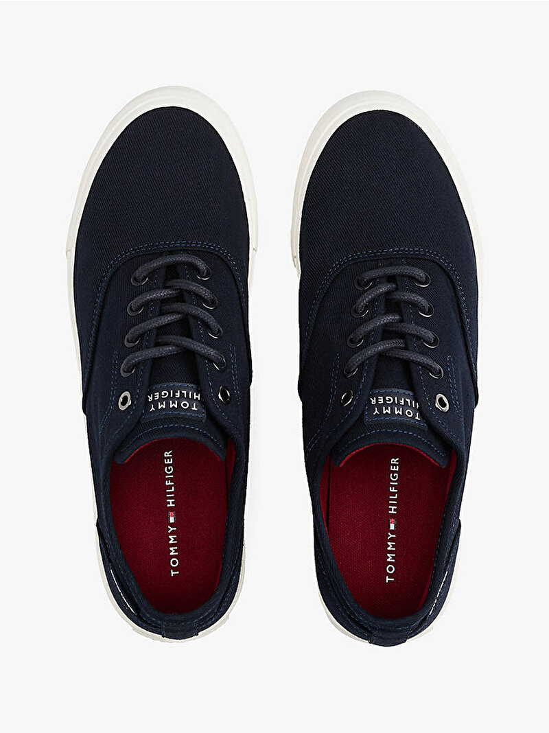 Erkek TH Vulcanic Low Oxford Sneaker Lacivert FM0FM05400DW5
