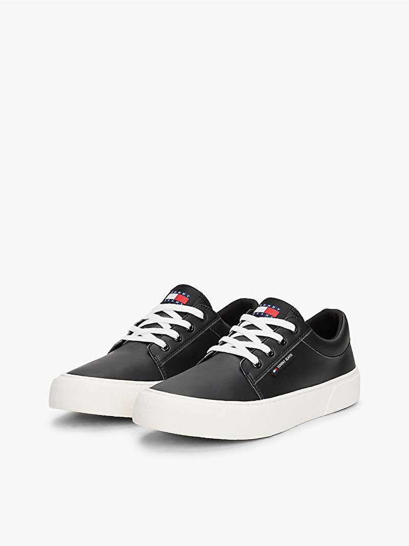 Erkek TJM Vulcanic Skate Sneaker Siyah EM0EM01400BDS