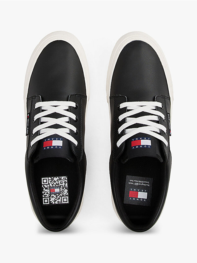 Erkek TJM Vulcanic Skate Sneaker Siyah EM0EM01400BDS