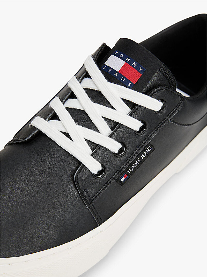 Erkek TJM Vulcanic Skate Sneaker Siyah EM0EM01400BDS