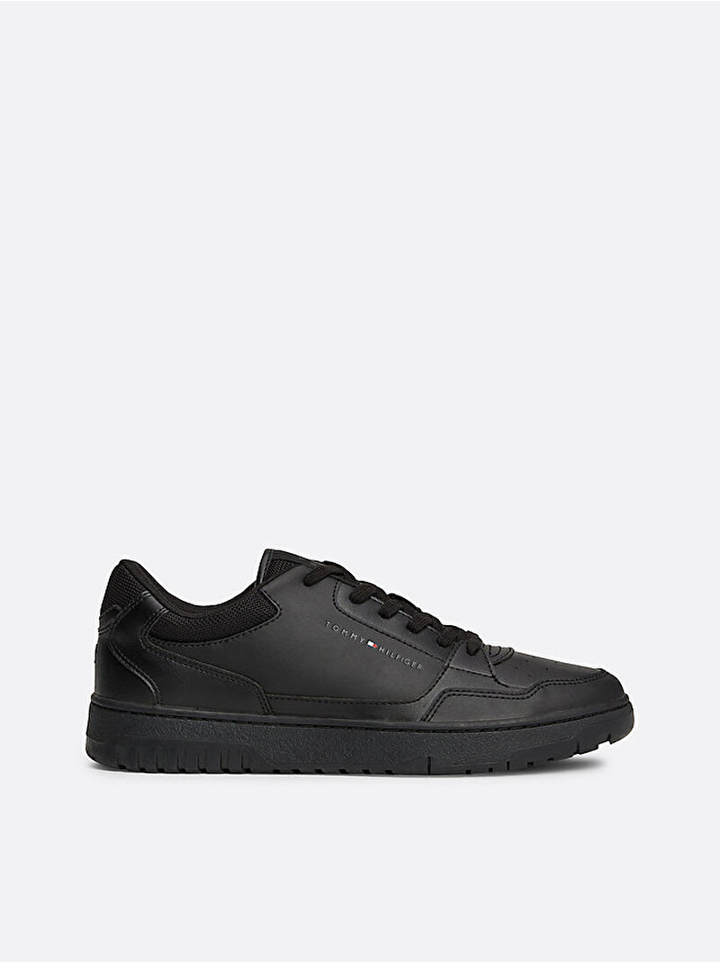 Erkek TH Basket Core Leather Sneaker Siyah FM0FM05040BDS