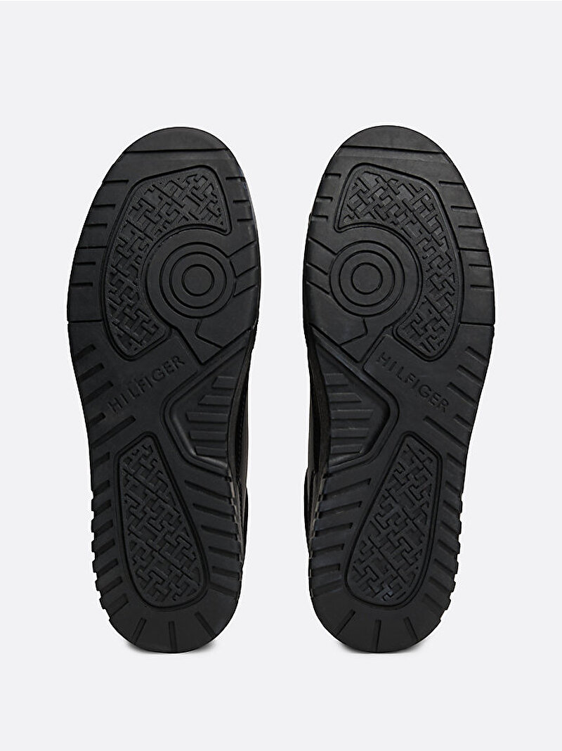 Erkek TH Basket Core Leather Sneaker Siyah FM0FM05040BDS