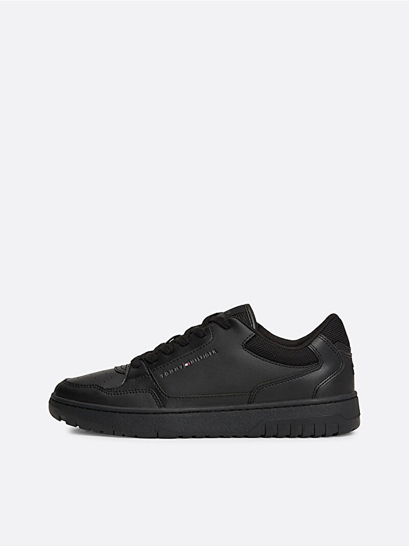 Erkek TH Basket Core Leather Sneaker Siyah FM0FM05040BDS