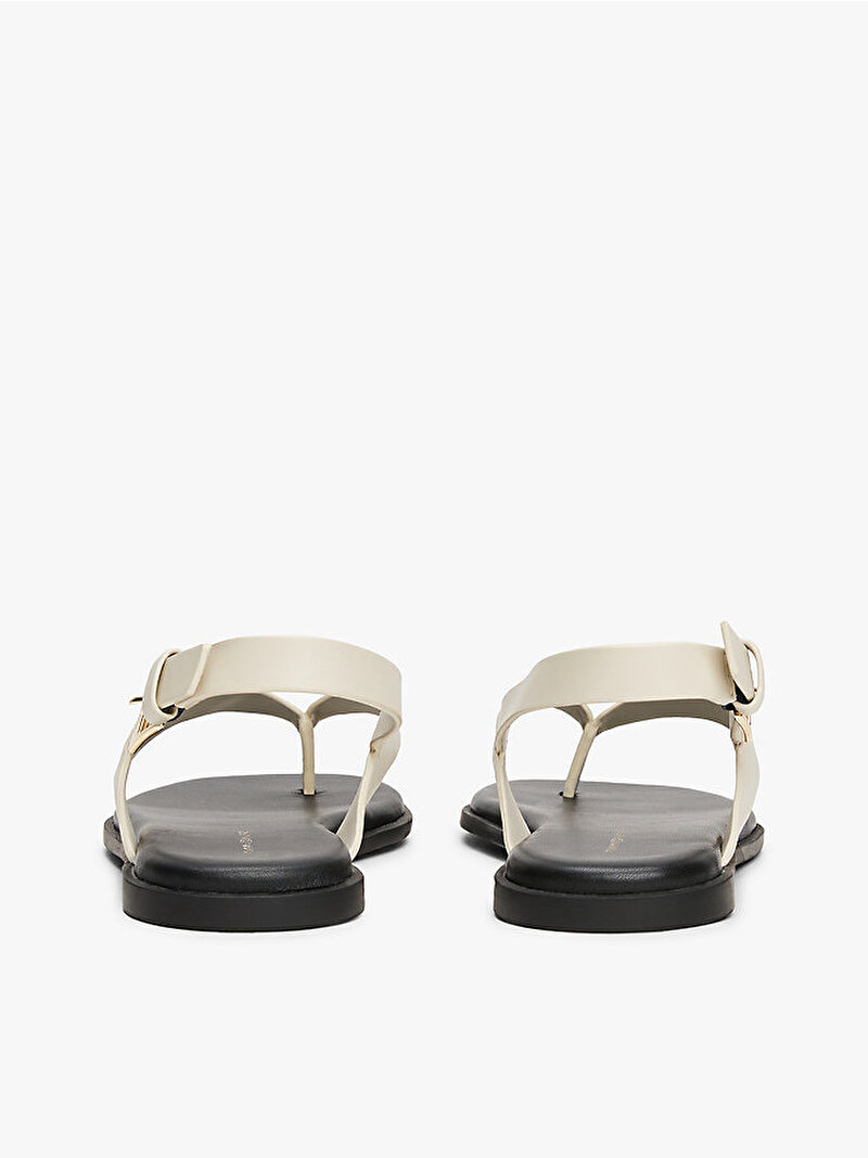 Kadın Color Block Thong Sandalet Bej  FW0FW08883ACG