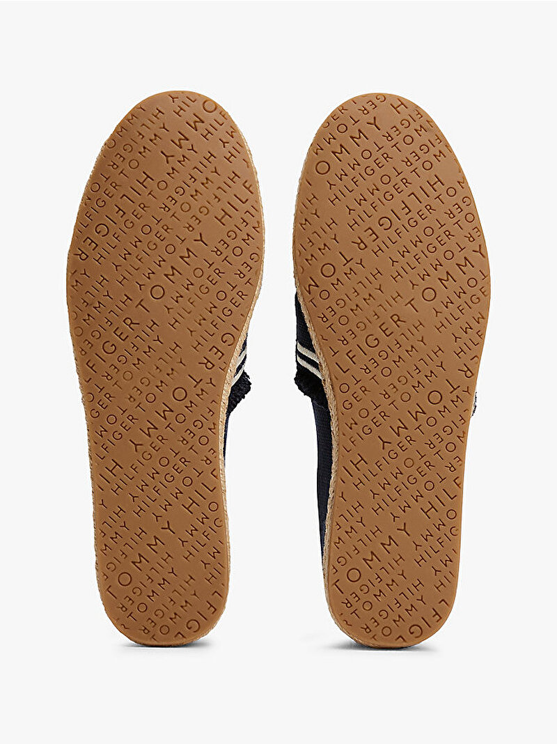 Kadın Fringe Canvas Closed Espadril Mavi  FW0FW08881DW6