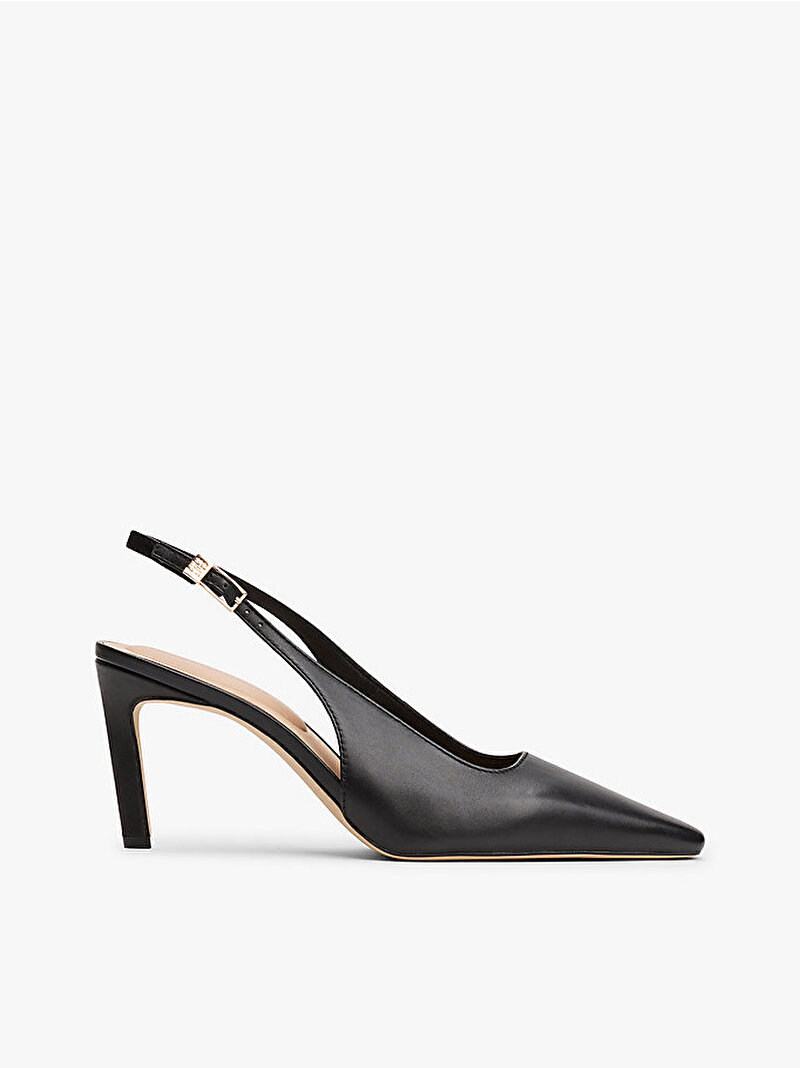 Kadın Squared Toe Topuklu Ayakkabı Siyah FW0FW08636BDS