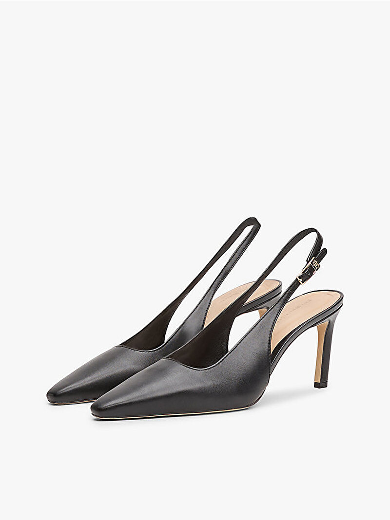 Kadın Squared Toe Topuklu Ayakkabı Siyah FW0FW08636BDS
