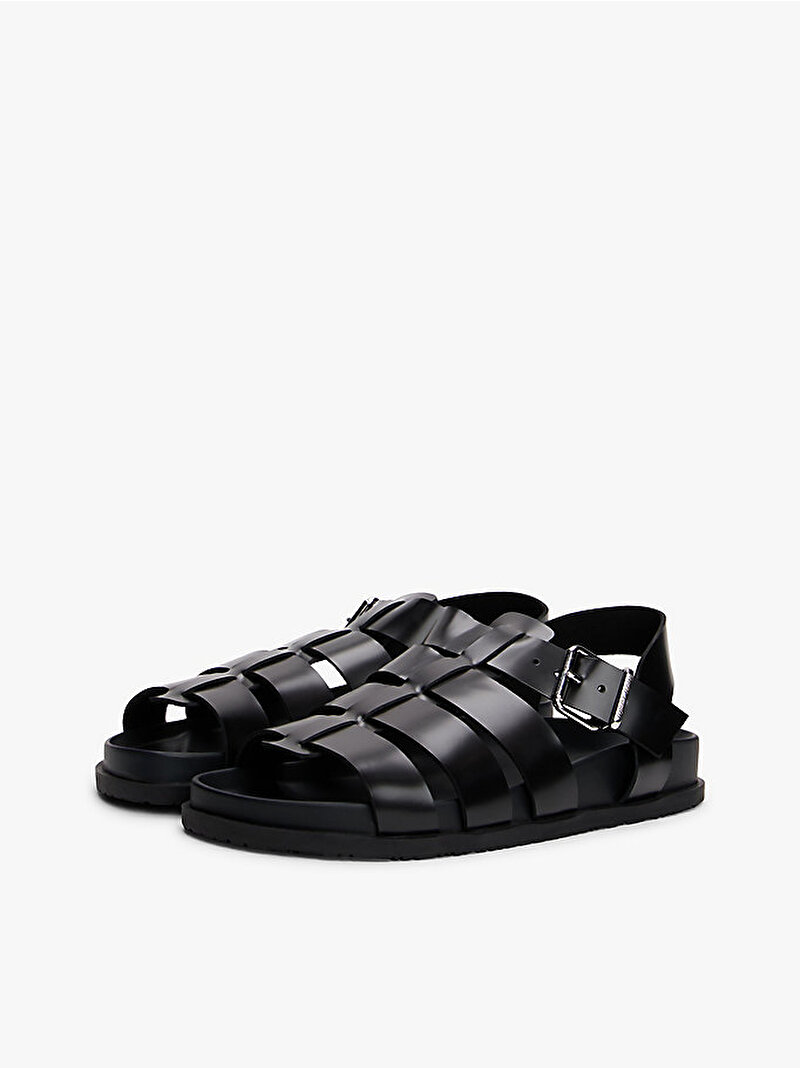 Kadın TJW Fisherman Patent Sandalet Siyah EN0EN02874BDS