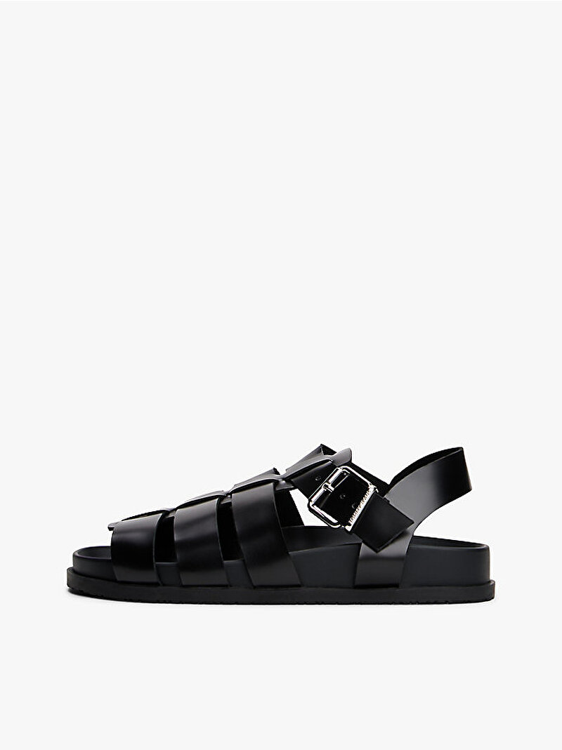Kadın TJW Fisherman Patent Sandalet Siyah EN0EN02874BDS