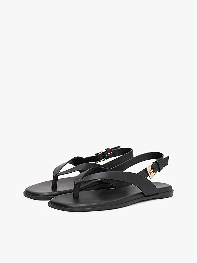 Kadın Color Block Thong Sandalet Siyah FW0FW08883BDS