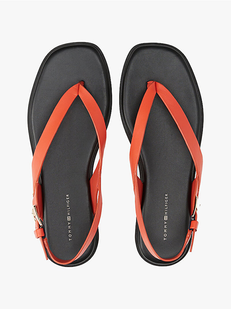 Kadın Color Block Thong Sandalet Turuncu FW0FW08883SN2