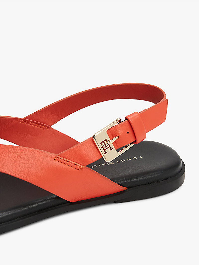 Kadın Color Block Thong Sandalet Turuncu FW0FW08883SN2